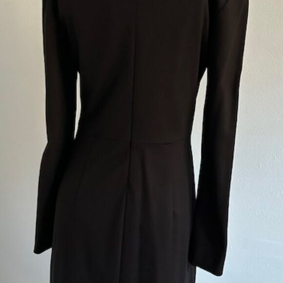 Theory Winsteen SS Mireena Ponte Knit Long Sleeve Knee Length Dress Sz 10 - Picture 4 of 6